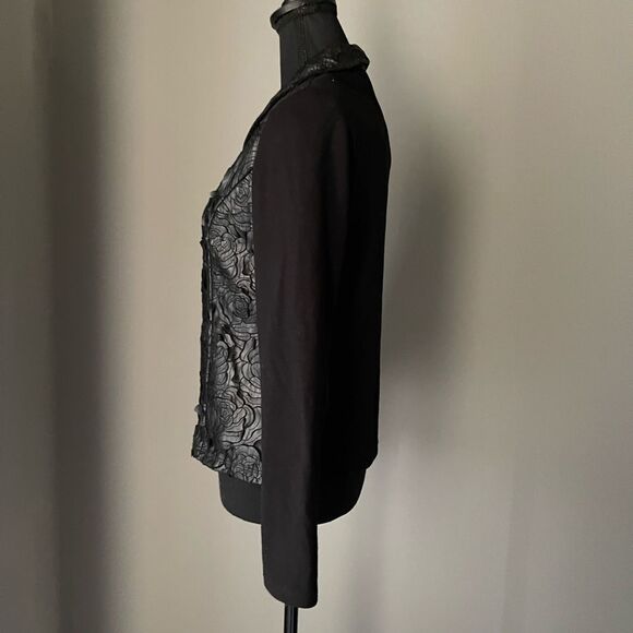 SCAPA Lauren Perre Faux Leather Embellished Jacket - Picture 4 of 8